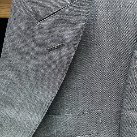 YSL Rive Gauche Sportcoat 44 Tom Ford Era Slubby Silk Blend Peak Lapel Jacket - Picture 3 of 9